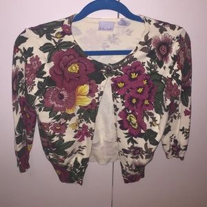 Floral cardigan
